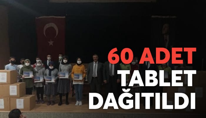 Şirvan'da 60 Adet Tablet Dağıtıldı