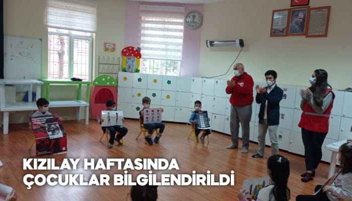 KIZILAY HAFTASINDA ÇOCUKLAR BİLGİLENDİRİLDİ