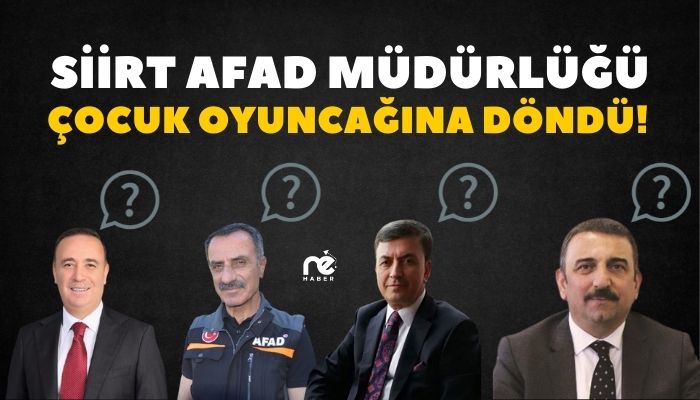 AFAD MÜDÜRLÜĞÜ ÇOCUK OYUNCAĞINA DÖNDÜ!
