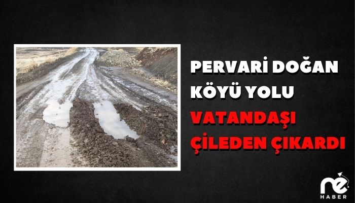 PERVARİ DOĞAN KÖYÜ YOLU VATANDAŞI ÇİLEDEN ÇIKARDI