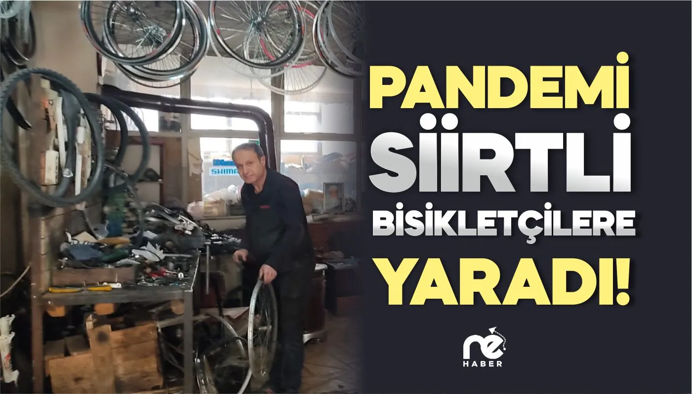 SİİRTLİLER PANDEMİDE BİSİKLETLE ULAŞIM SAĞLIYOR