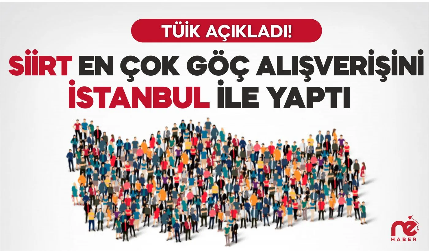 SİİRT EN ÇOK GÖÇ ALIŞVERİŞİNİ İSTANBUL İLE YAPTI