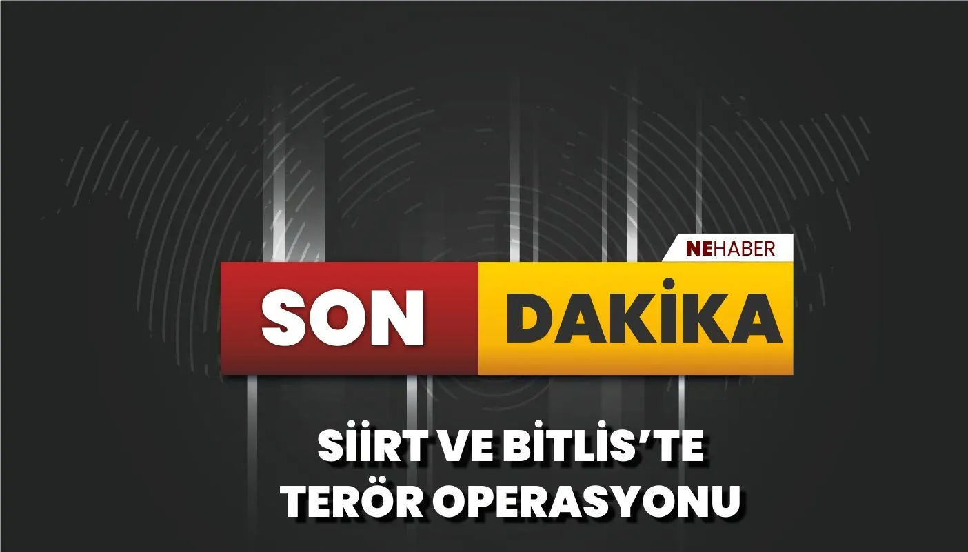 SİİRT VE BİTLİS'TE TERÖR OPERASYONU