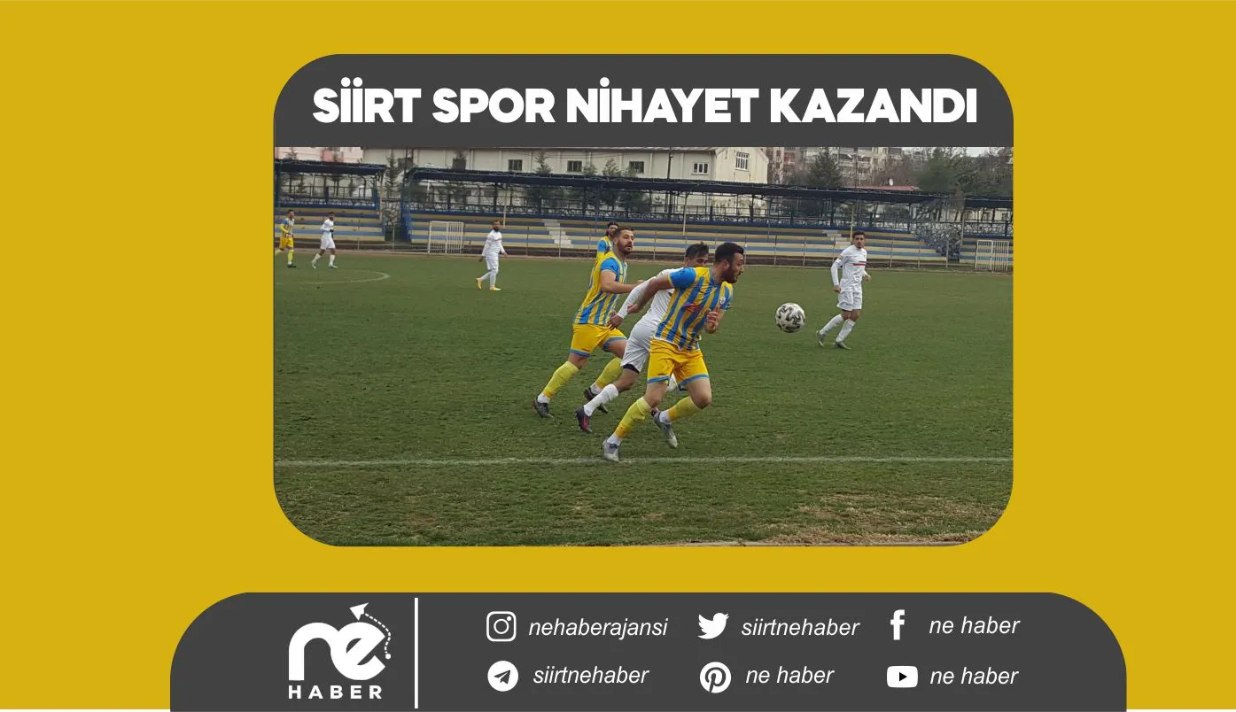 SİİRT SPOR NİHAYET KAZANDI