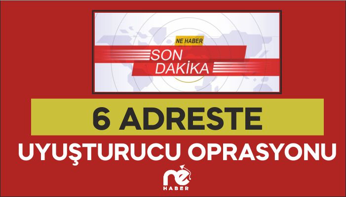 6 ADRESTE UYUŞTURUCU OPRASYONU