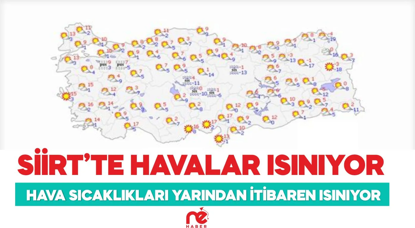 SİİRT’TE HAVALAR ISINIYOR