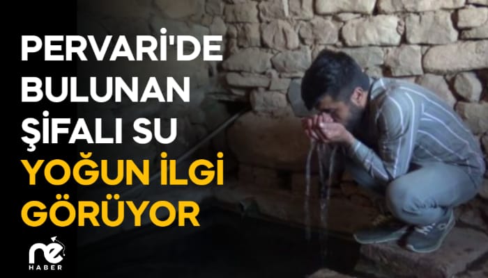 PERVARİ'DE BULUNAN ŞİFALI SU YOĞUN İLGİ GÖRÜYOR