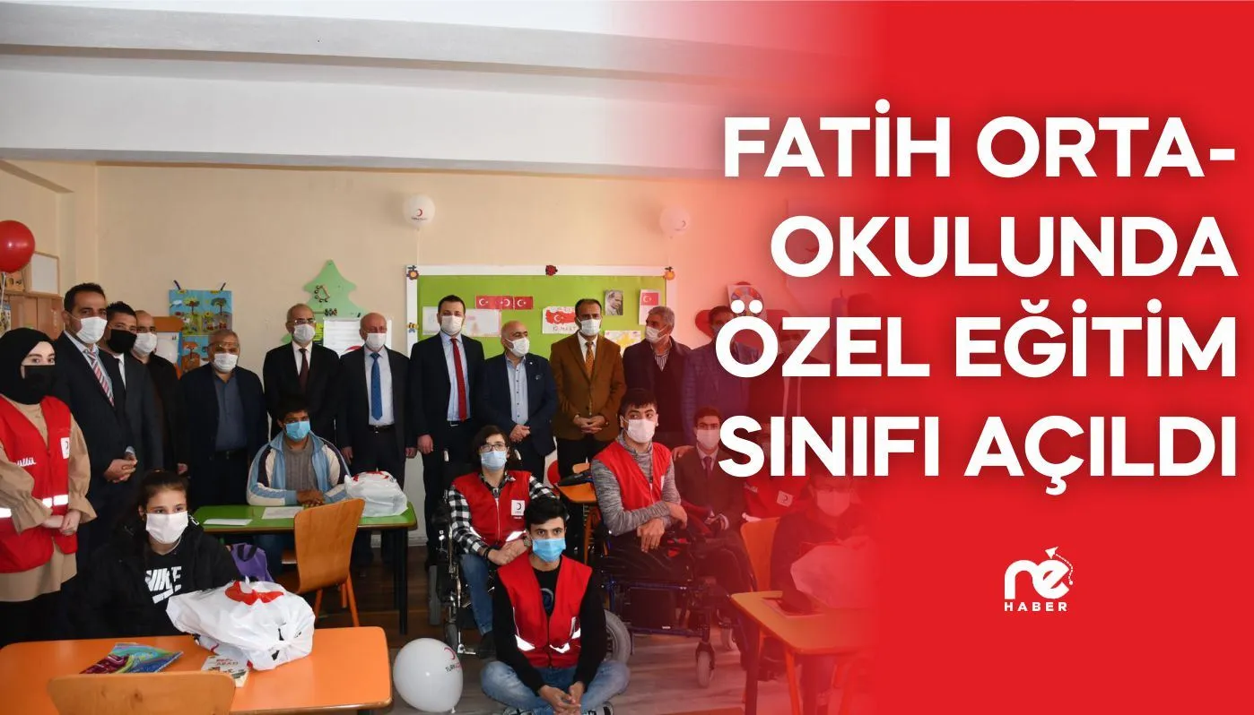 FATİH ORTAOKULUNDA ÖZEL EĞİTİM SINIFI AÇILDI