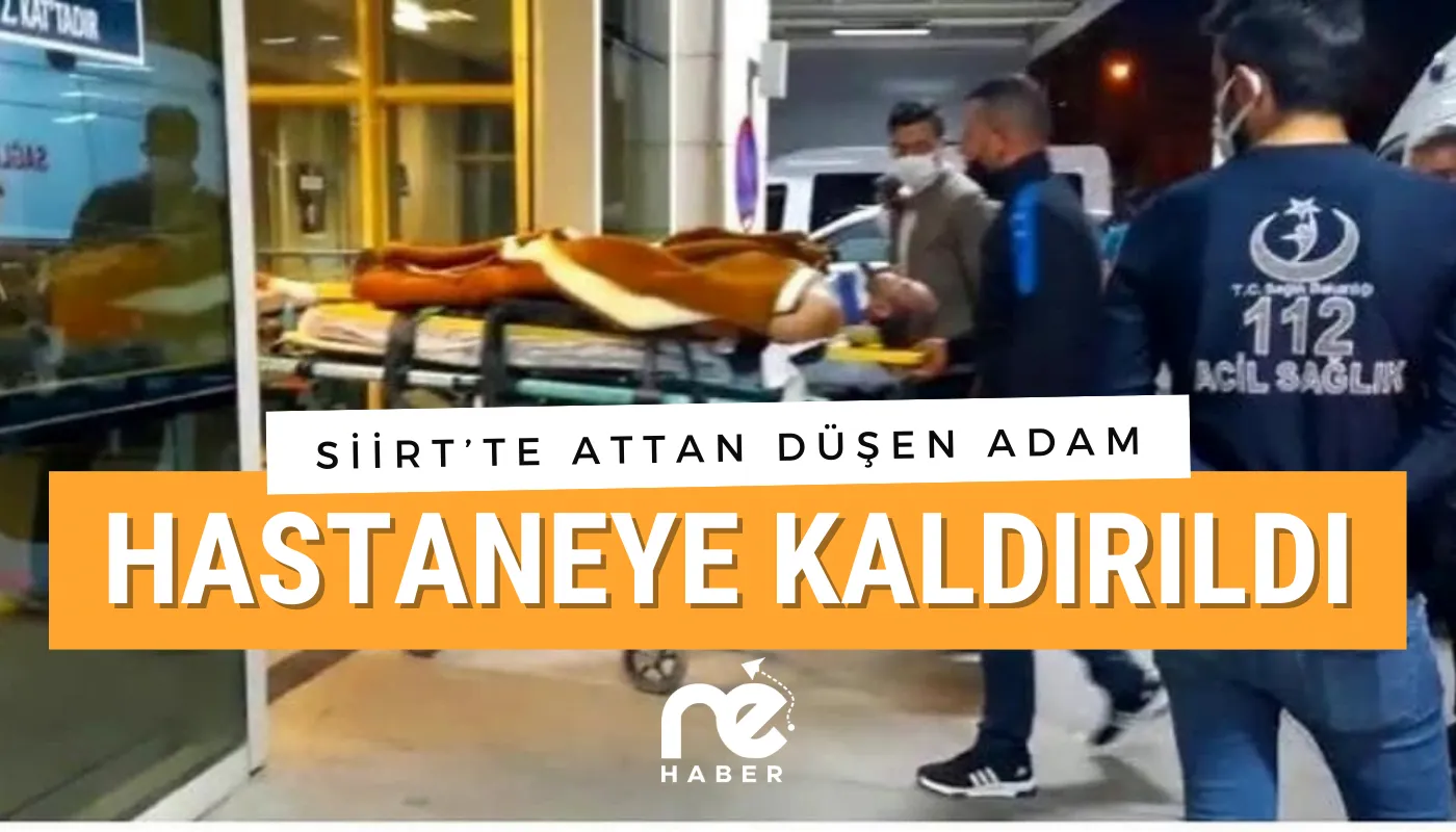SİİRT’TE ATTAN DÜŞEN ADAM YARALANDI