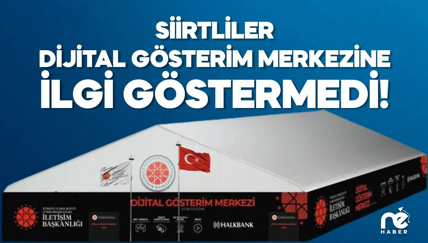 SİİRTLİLER DİJİTAL GÖSTERİM MERKEZİNE İLGİ GÖSTERMEDİ