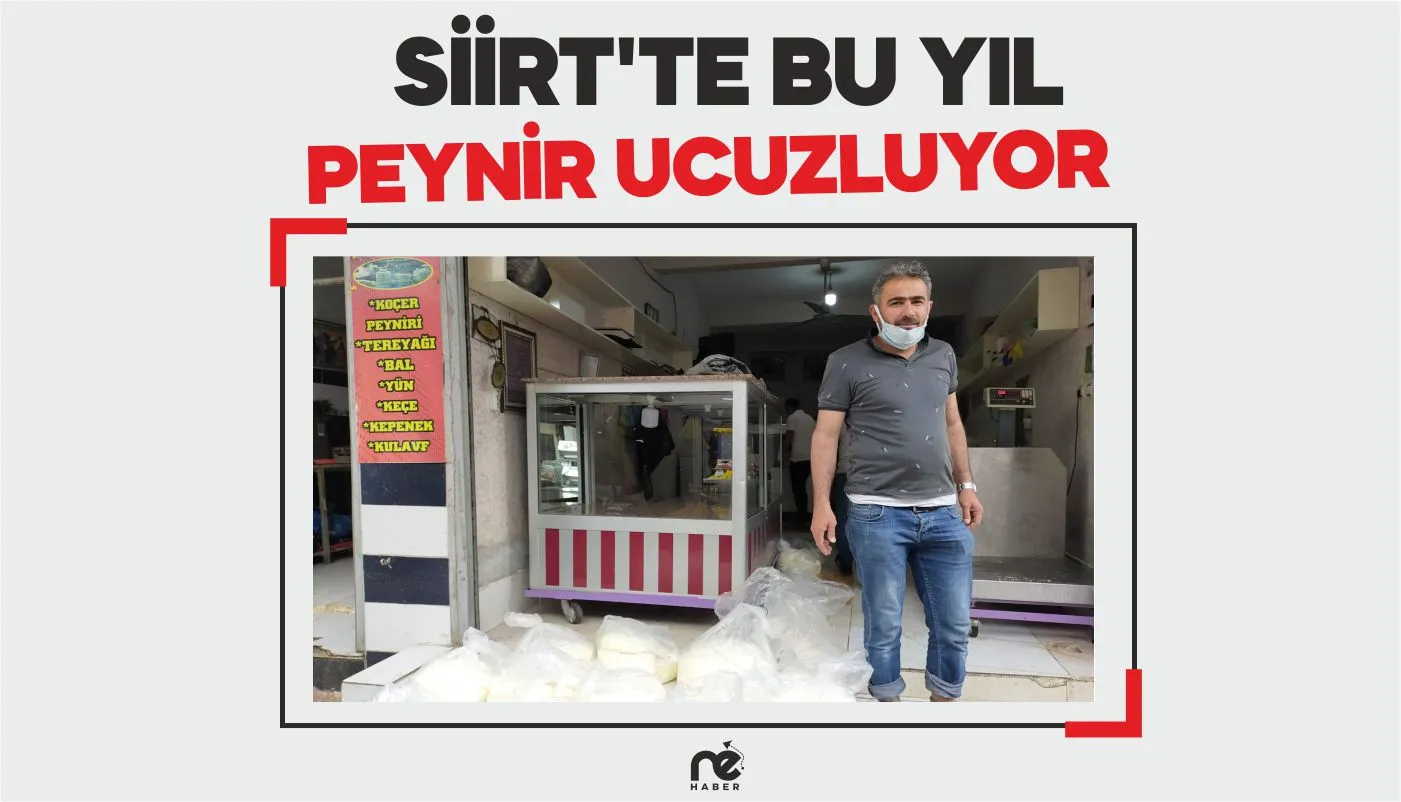 SİİRT'TE BU YIL PEYNİR UCUZLUYOR