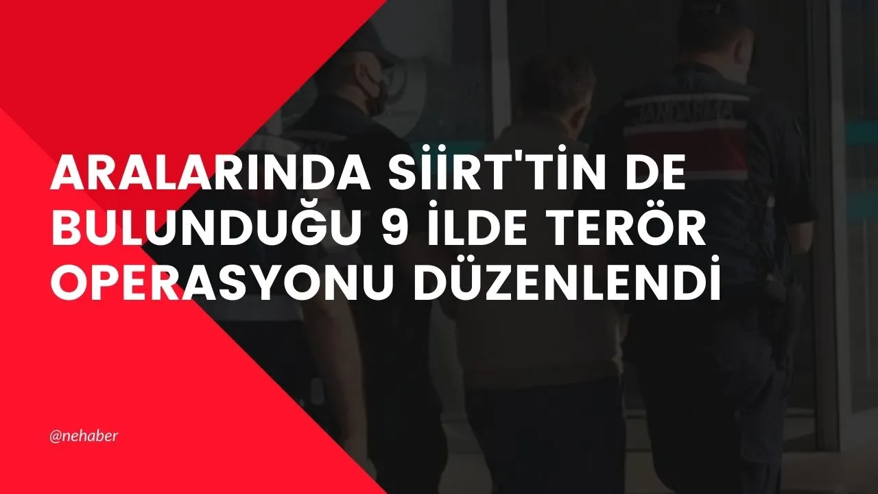 ARALARINDA SİİRT'TİN DE BULUNDUĞU BALIKESİR MERKEZLİ TERÖR OPERASYONU DÜZENLENDİ