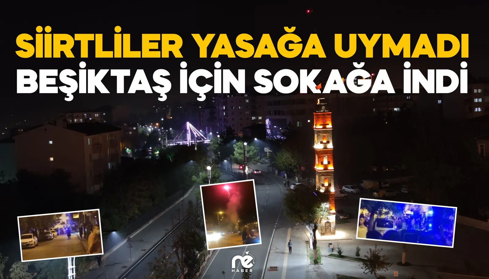 İZMİR'DEKİ ŞAMPİYONLUĞU YASAĞA RAĞMEN SİİRT'TE KUTLADILAR