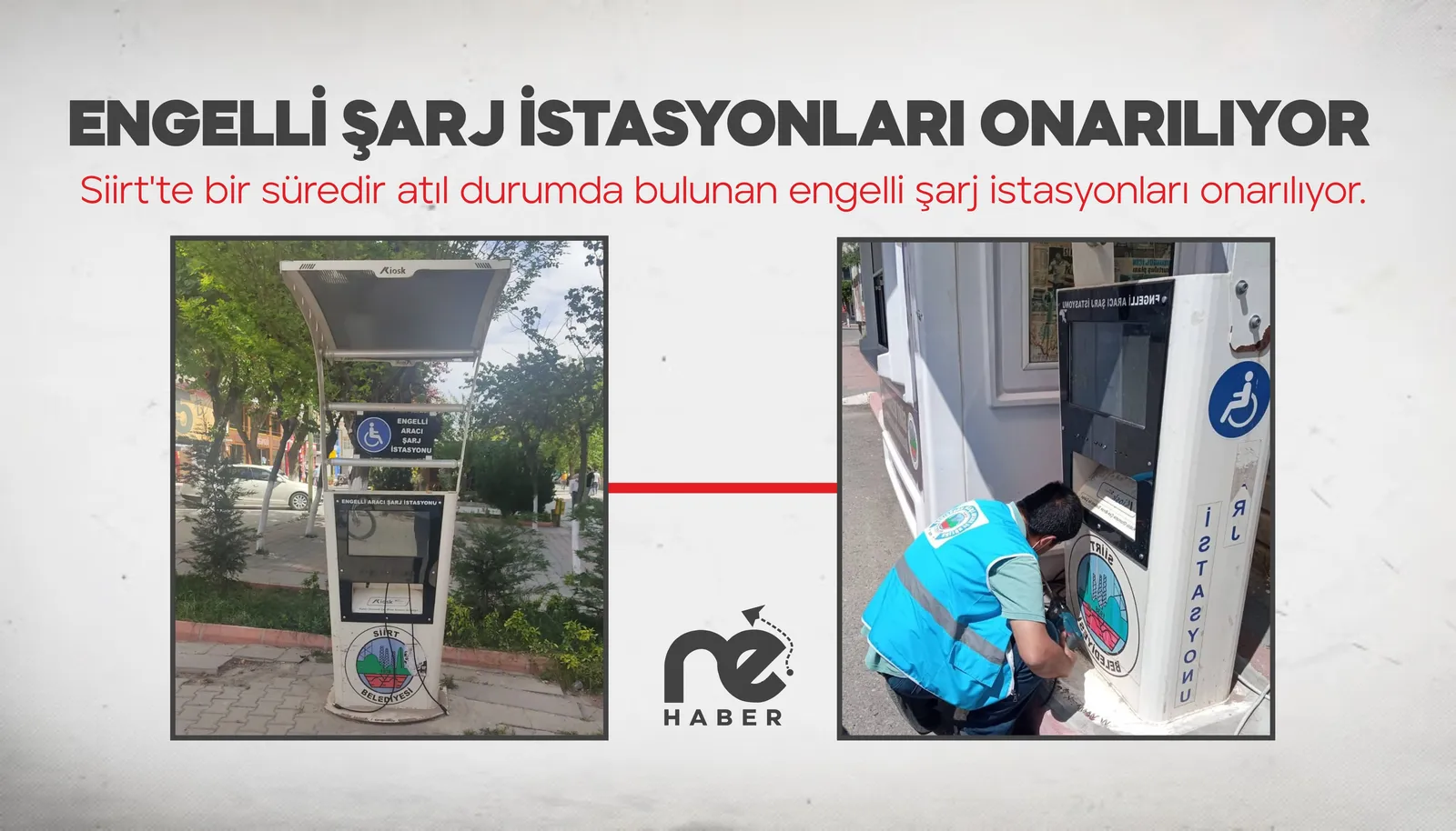 ENGELLİ ŞARJ İSTASYONLARI ONARILIYOR