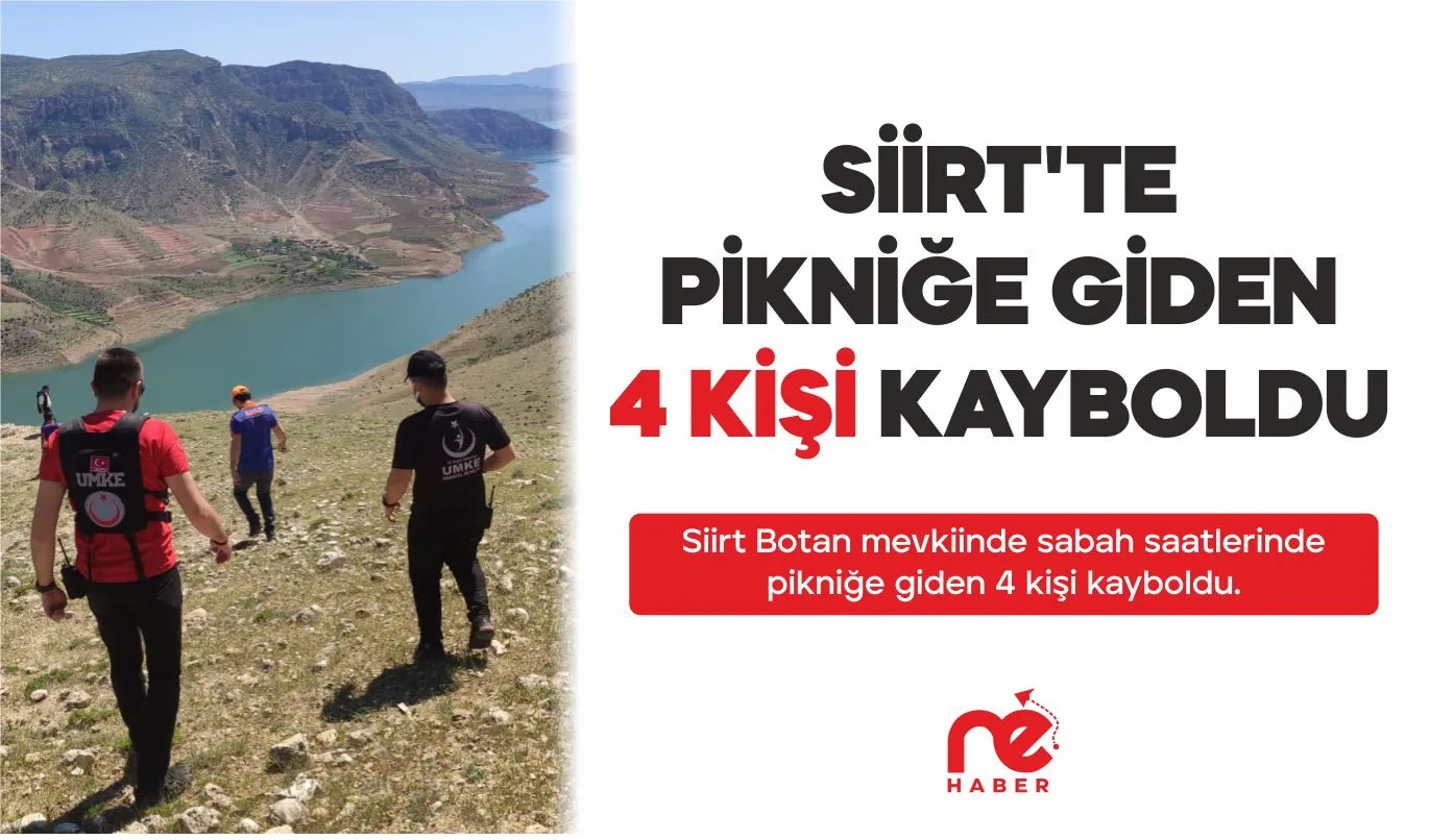 PİKNİĞE GİDEN 4 KİŞİ KAYBOLDU