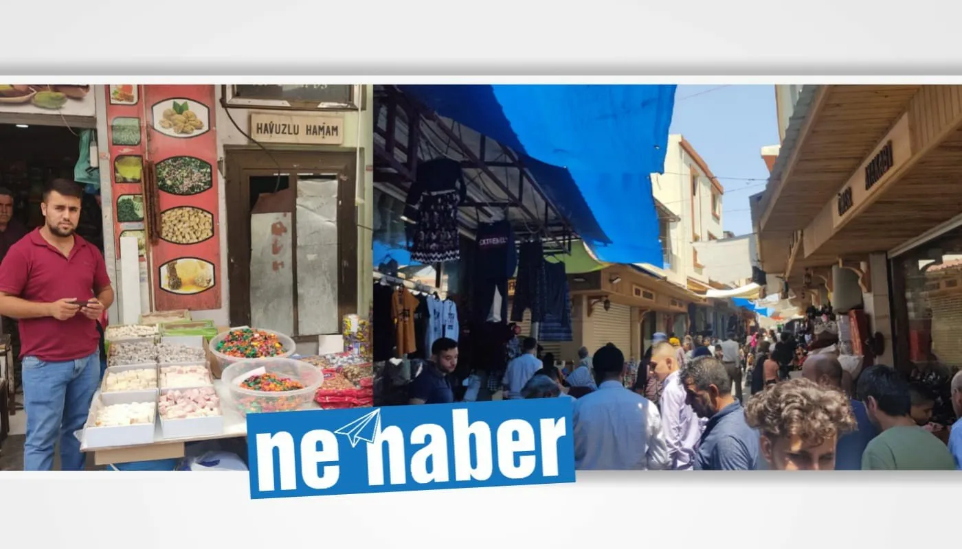 Çarşı kalabalık alışveriş durgun