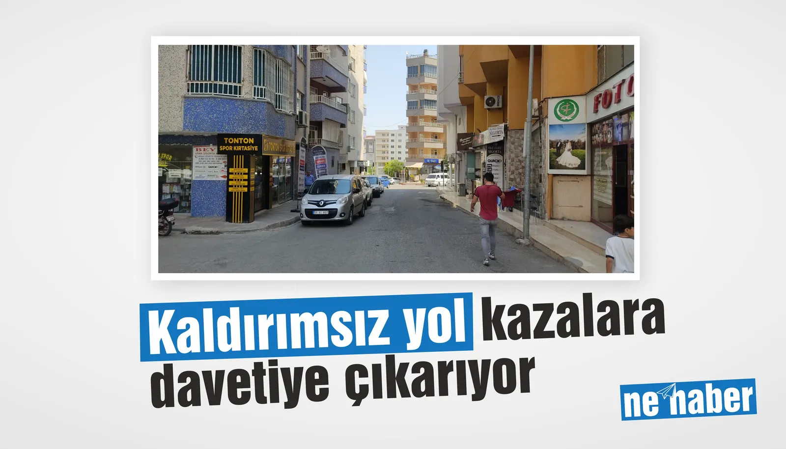 Kaldırımsız yol kazalara davetiye çıkarıyor