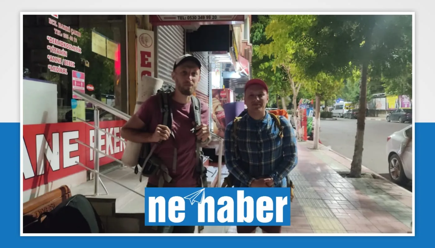 Otostop ile dünyayı gezen Ukraynalılar Siirt’e uğradı