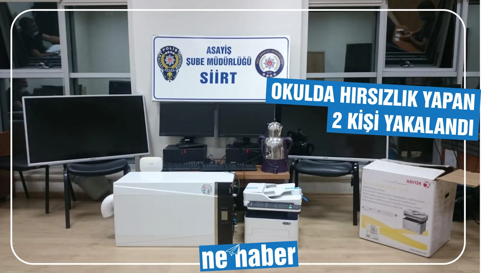 Okulda Hırsızlık Yapan 2 kişi Gözaltına alındı