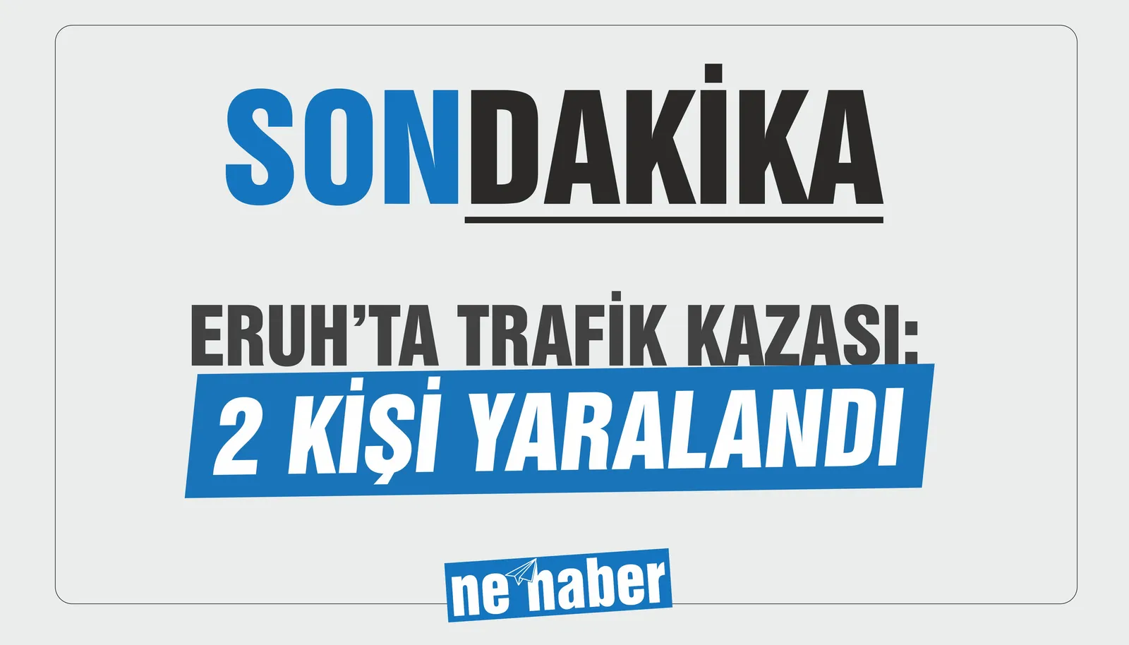 Siirt'te trafik kazasında 2 kişi yaralandı