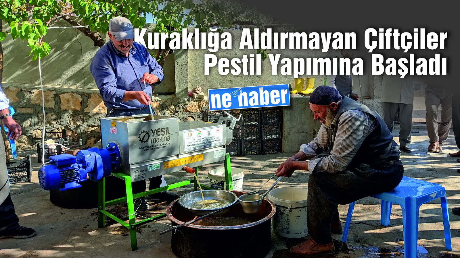 Kuraklığa Aldırmayan Çiftçiler Pestil Yapımına Başladı