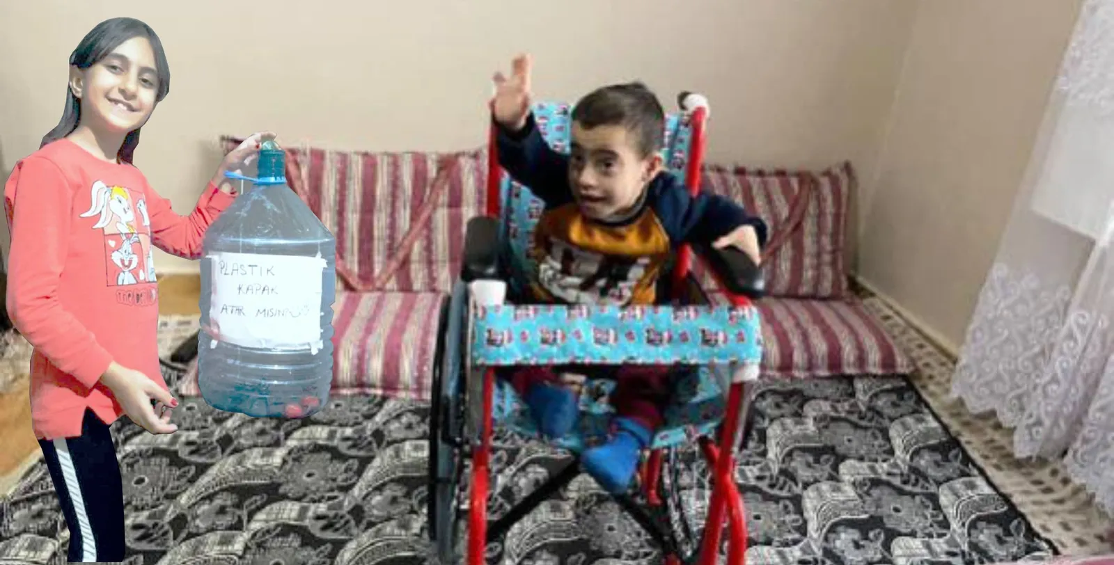 Nazlı'nın topladığı mavi kapaklarla Siirtli Arda'nın hayali gerçekleşti