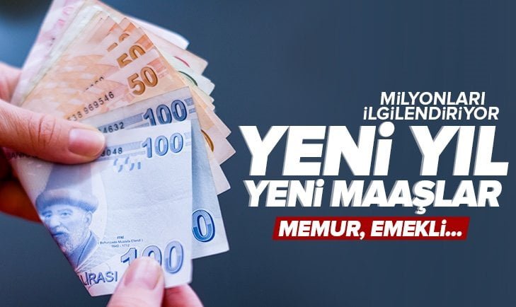 İşte Tüm Maaşlar Ve Gelen Zamlar