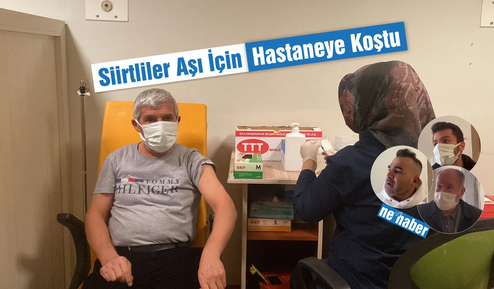 Siirtliler Aşı İçin Hastaneye Koştu