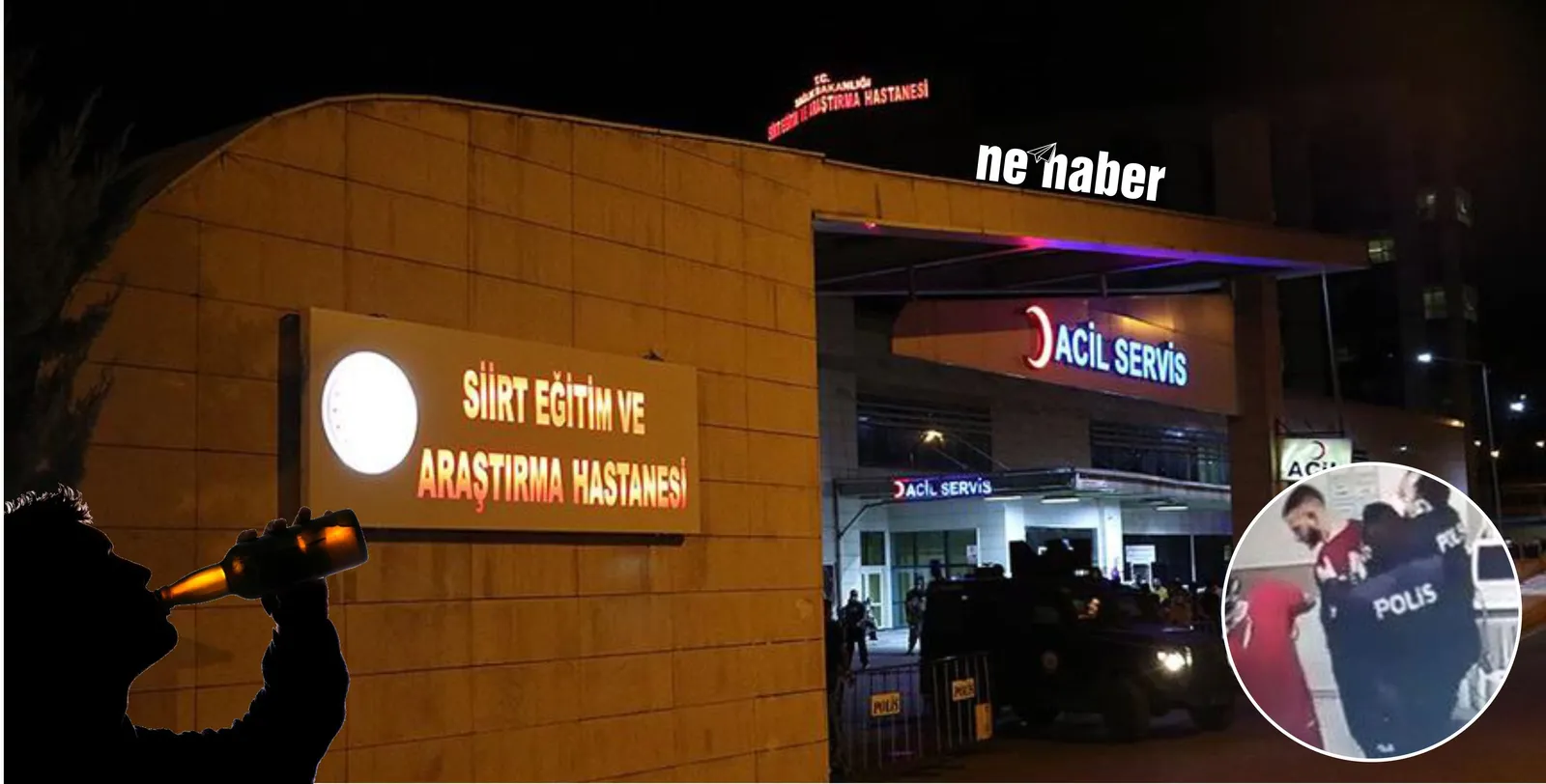 Siirt’te Alkolü Fazla Kaçıranlar Yılbaşına Hastanede Girdi