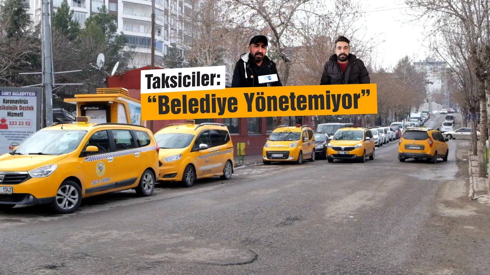 Taksiciler: “Siirt Belediyesi Yönetemiyor”