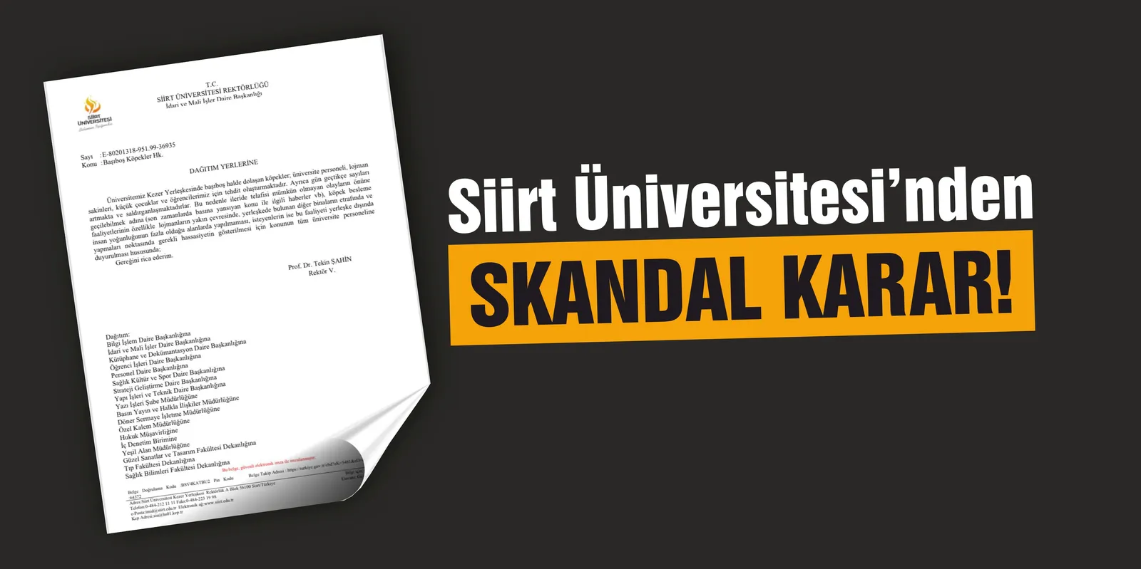 "Hayvancılıkla İhtisaslaşan Üniversitede Hayvan İstemiyorlar!"