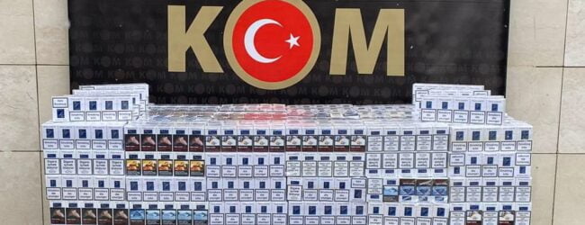 Siirt’te bir araçta 6 bin paket kaçak sigara yakalandı