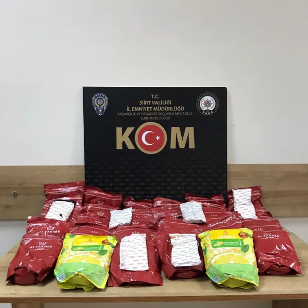 Siirt'te 45 Kilo Kaçak Nargile Tütünü Yakalandı