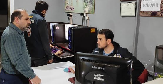 Siirt’te İnternet Cafe ve Yasa Dışı Bahis Denetimi