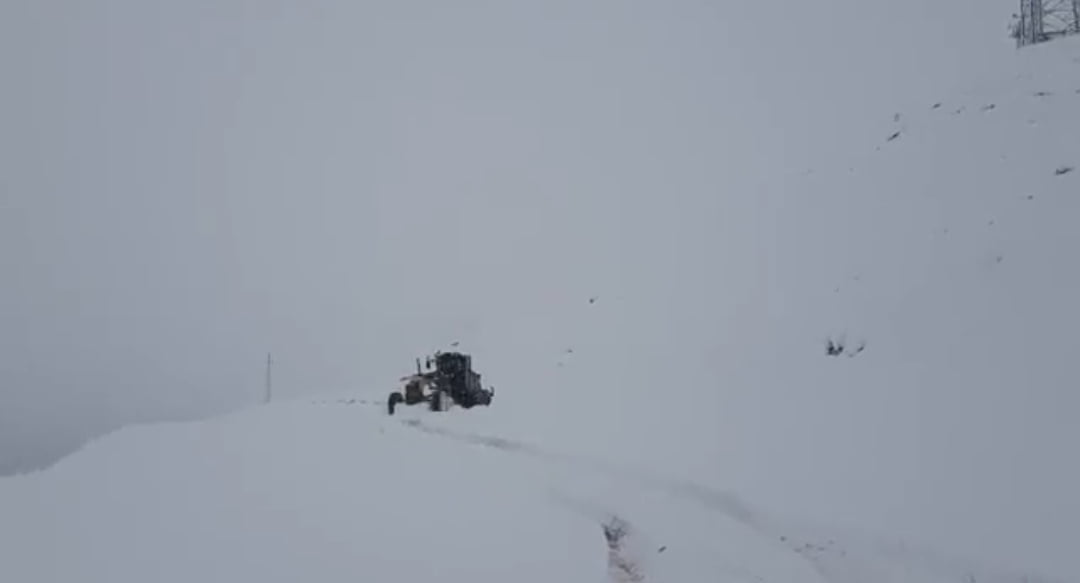 Pervari'de Kapanan Köy Yolları Açıldı