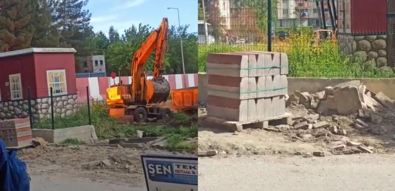 Kepçe Elektrik Hattını Patlattı Şehir Elektriksiz Kaldı
