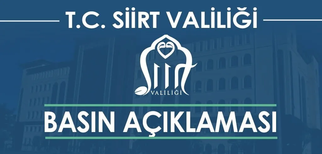 Siirt Milli Eğitim Müdür Yardımcısı Olayı ile İlgili Valilikten Açıklama