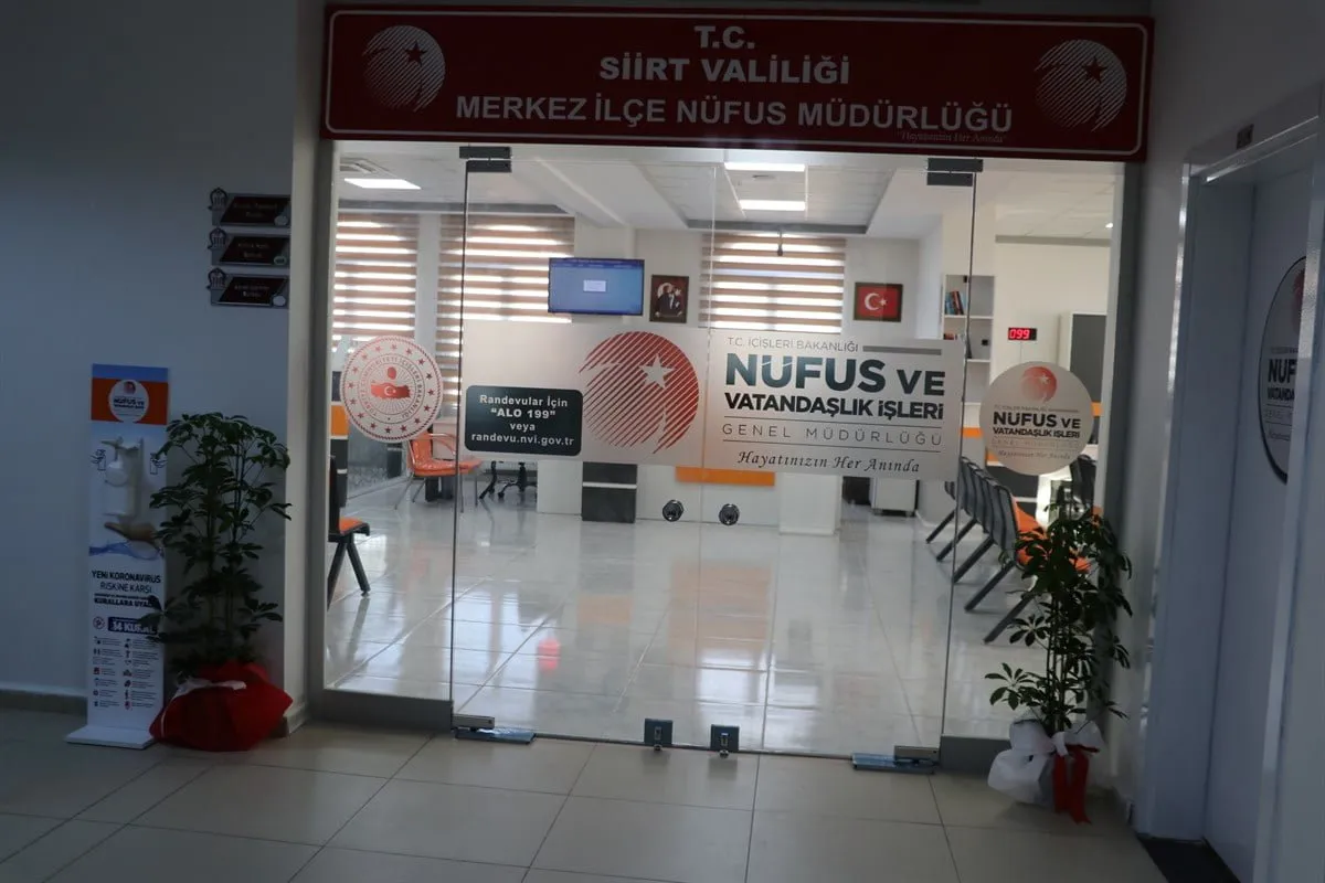 Siirt’te Sınav Günü Nüfus Müdürlüğü Açık Olacak