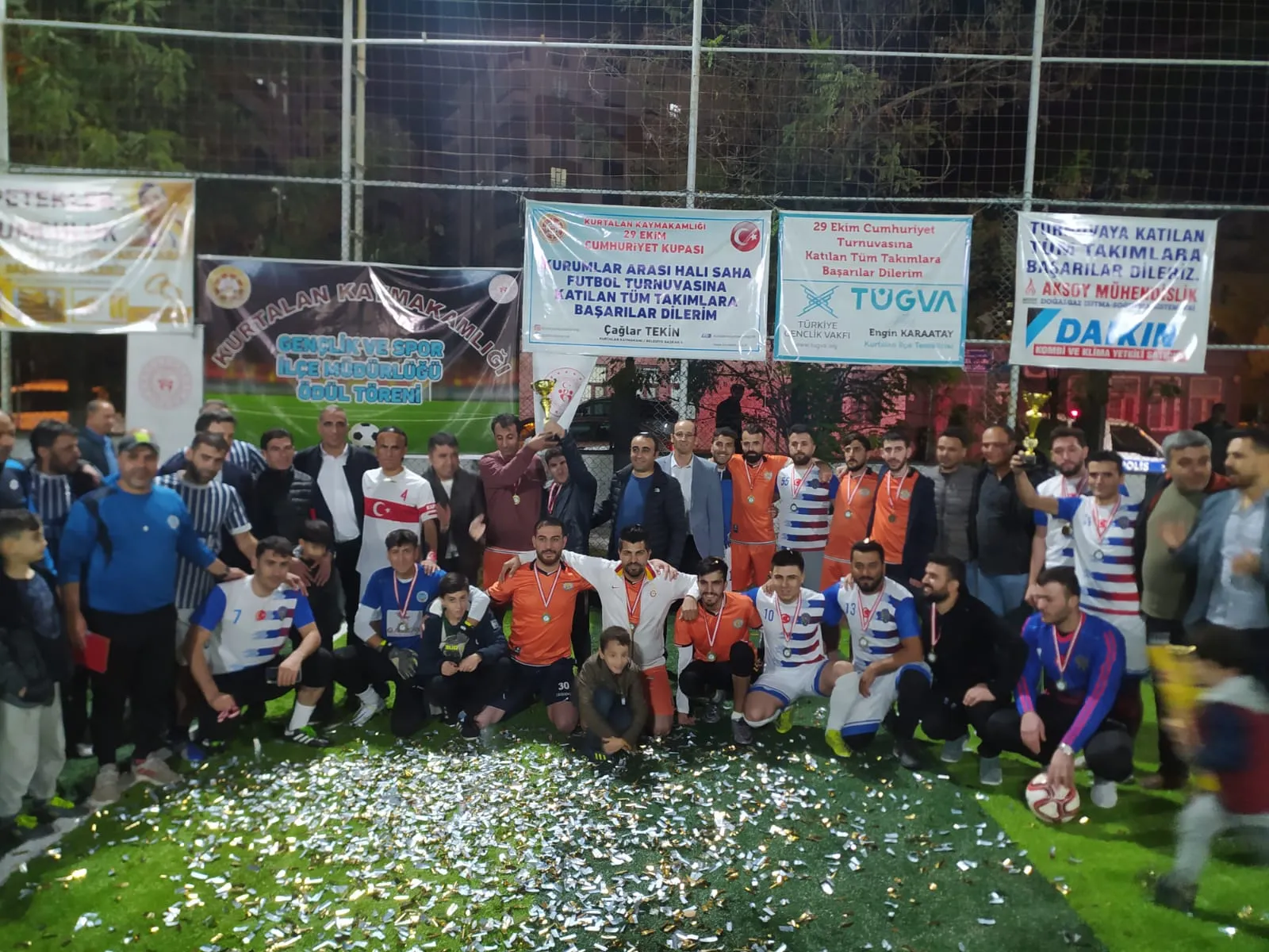 Kurtalan'da 29 Ekim Futbol Turnuvası Sona Erdi