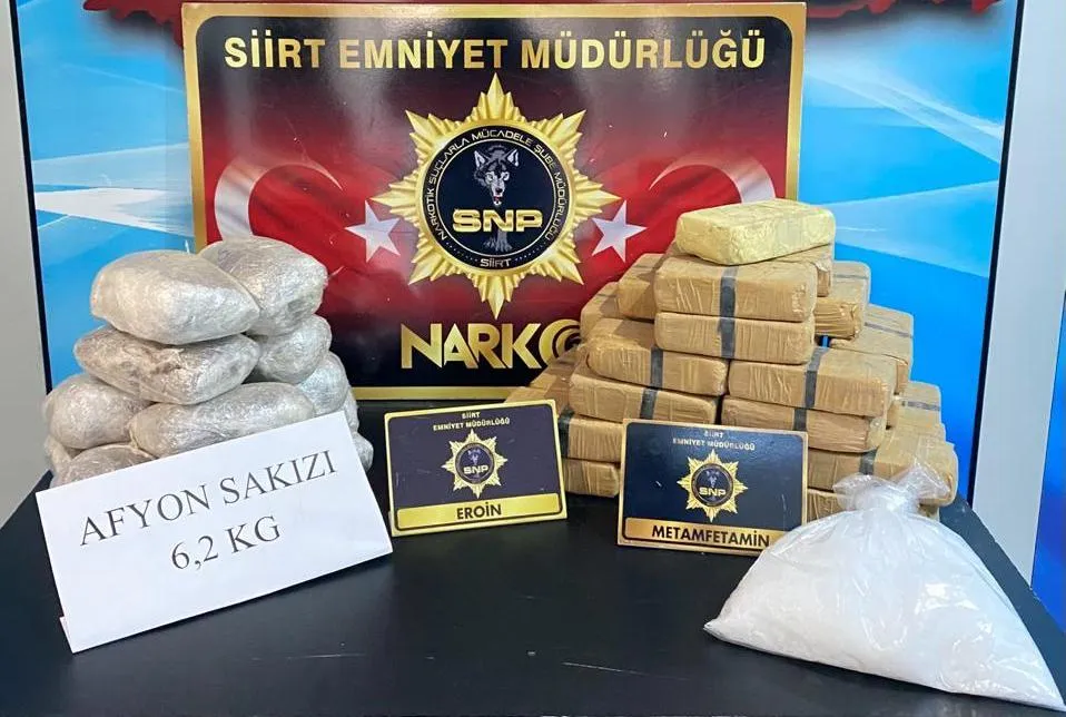 Siirt'te Uyuşturucu Operasyonu