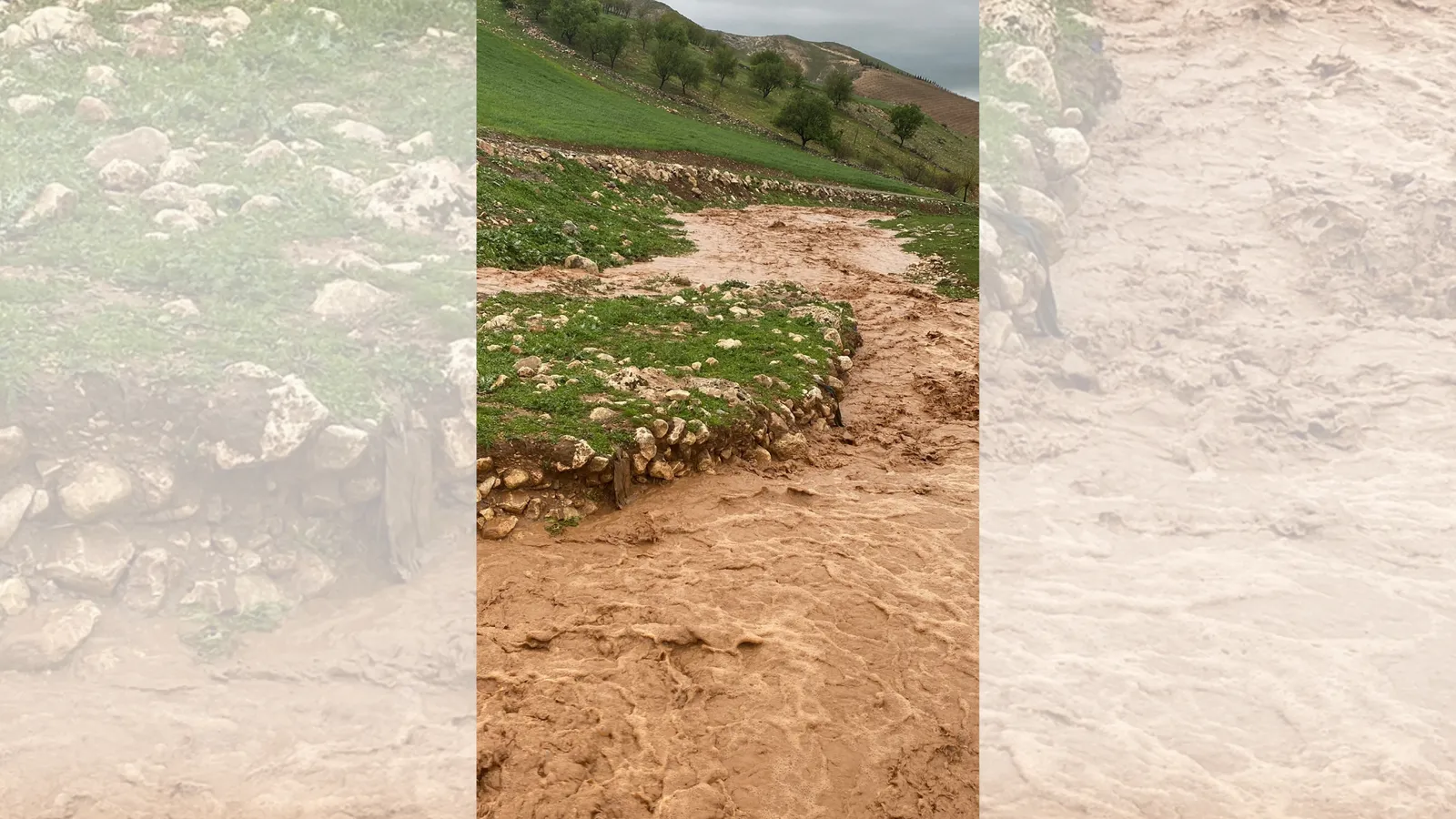 Siirt’te Köyü Sel Vurdu! Muhtar Spiker Oldu