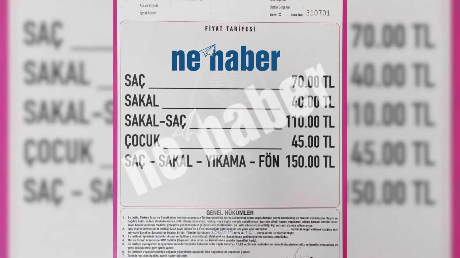 Siirt’te Tıraş Fiyatlarına Zam Geldi