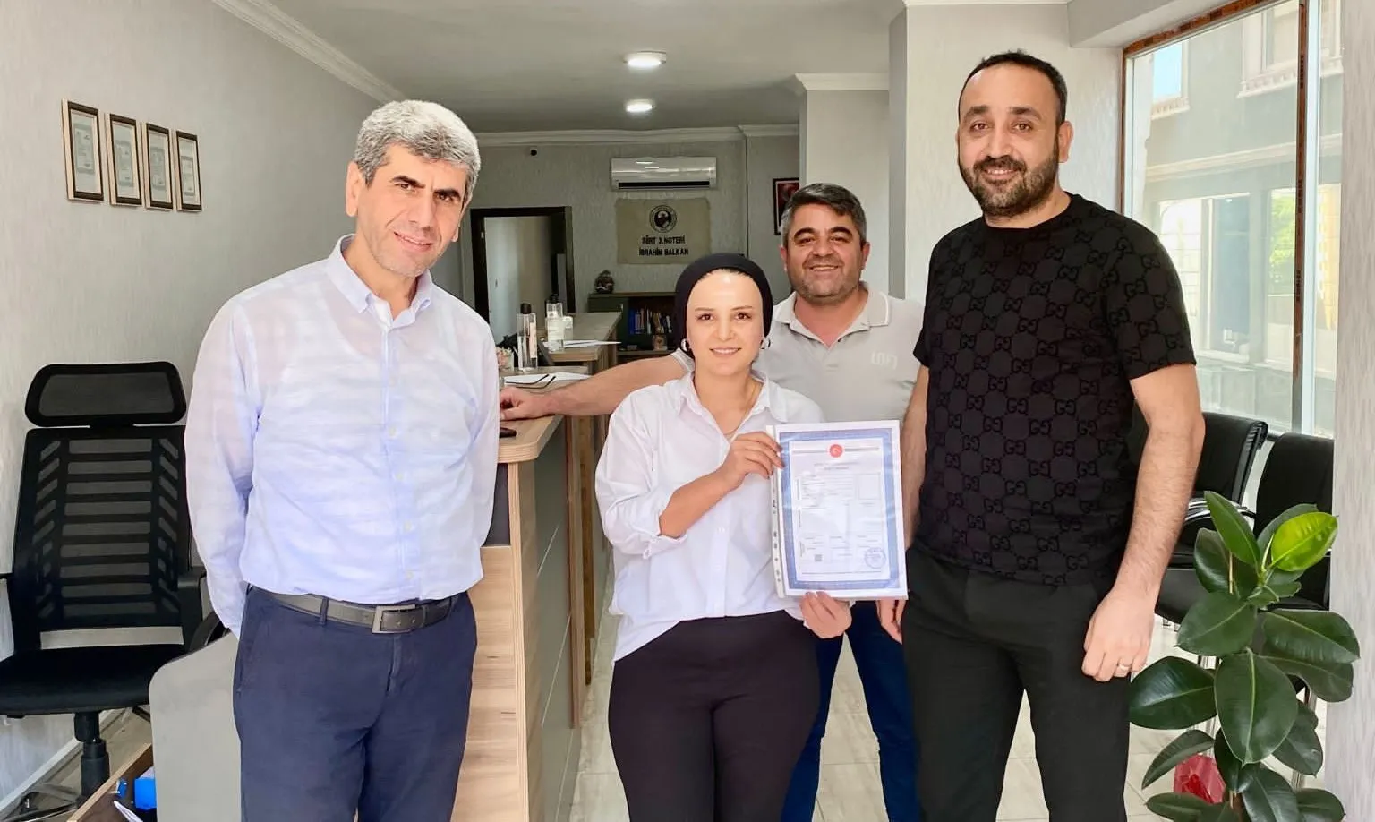Siirt’te İlk Tapu Devri 3. Noterlikte Yapıldı