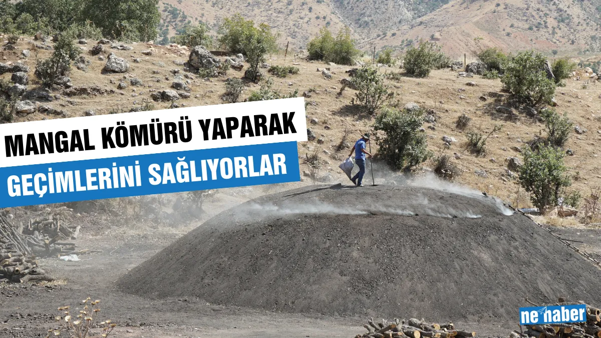 Mangal Kömürü Yaparak Geçimlerini Sağlıyorlar