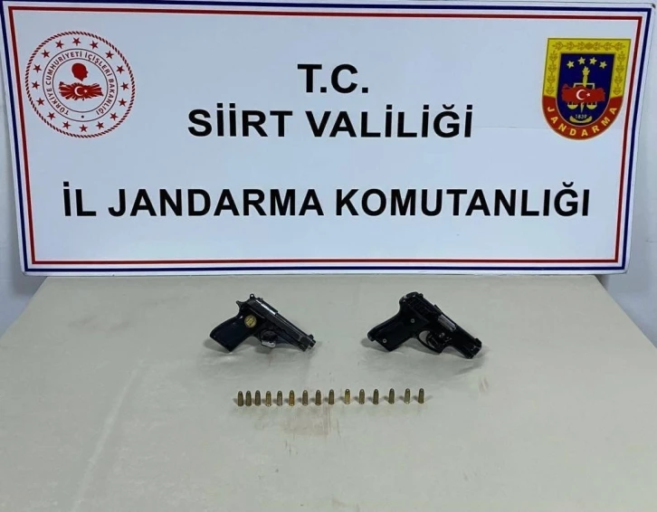 Siirt’te Silah Ve Mühimmat Kaçakçısı Yakalandı