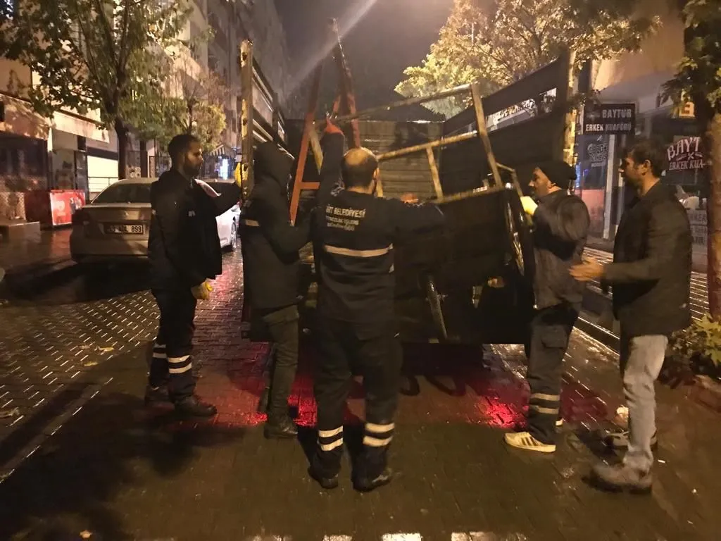 Kaldırım İşgalleriyle İlgili Çalışma Yapıldı