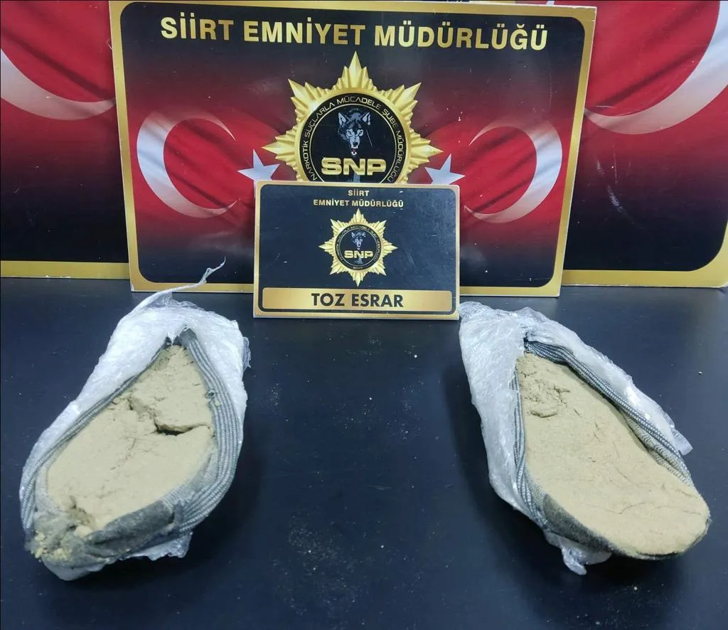 Siirt'te 440 Gram Toz Esrar Yakalandı