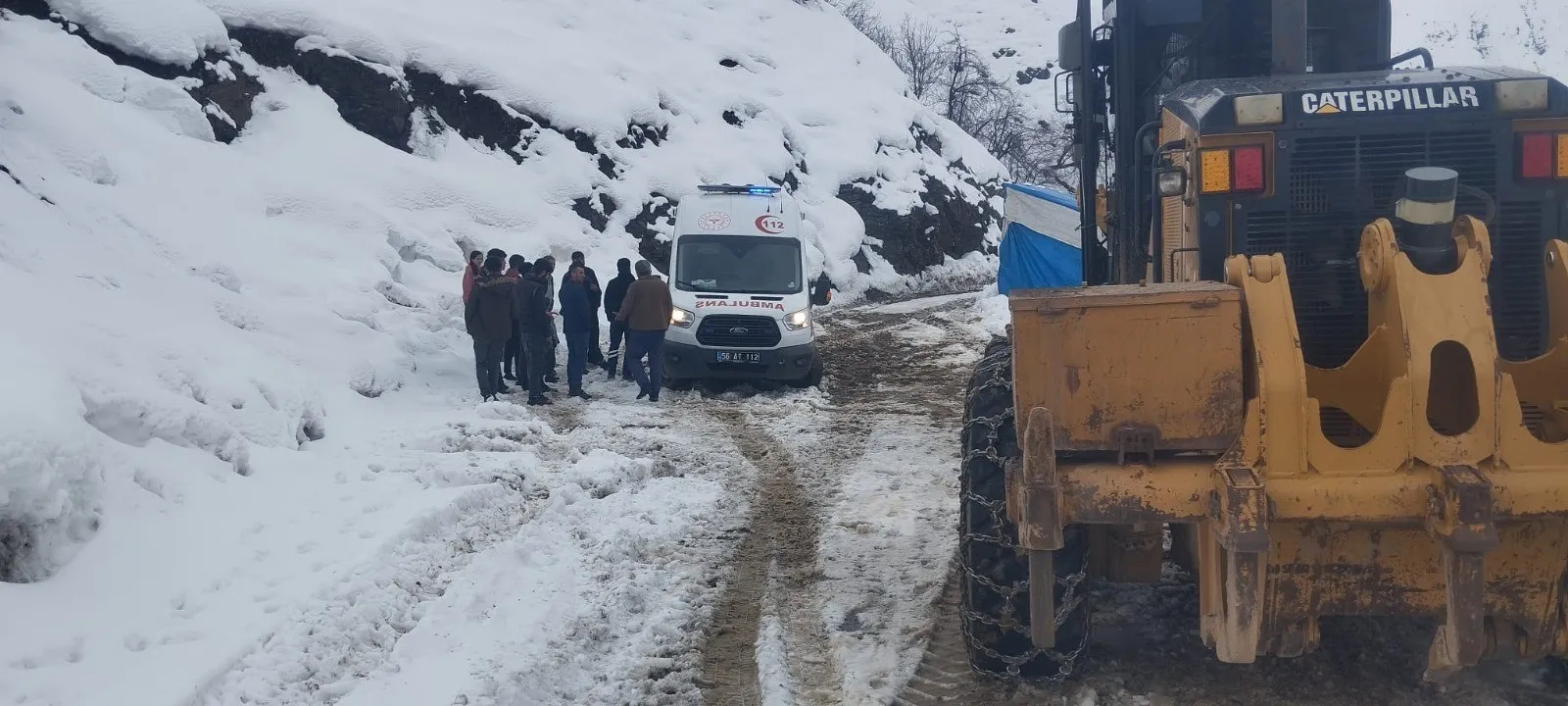 Karda Mahsur Kalan Hasta, Sağlık Ekiplerine Ulaştırıldı