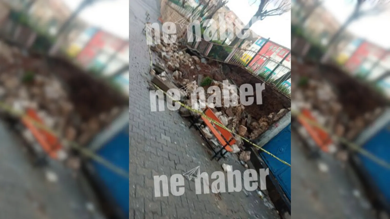 Siirt’te Okul Duvarı Çöktü