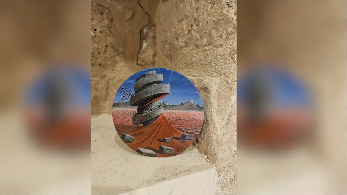 Resim Sergisinde Sanatçının Eseri Çalındı